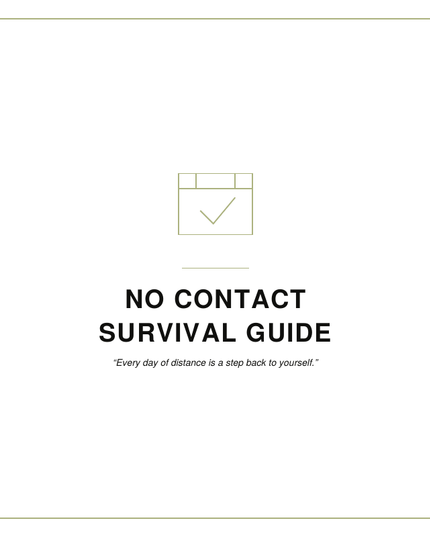 No Contact Survival Guide
By Shawni McDonald
A practical no contact guide with emotional support tools, coping strategies, and mindset exercises to help women heal after toxic relationships and maintain healthy boundaries.