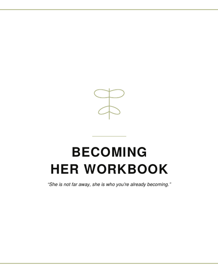 Becoming Her Workbook
By: Shawni McDonald
A personal growth workbook designed to help women reconnect with their identity, build confidence, develop healthy habits, and become the woman they aspire to be.