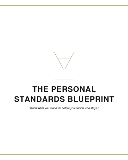 The Personal Standards Blueprint
By: Shawni McDonald
A guided workbook helping women define personal standards, establish healthy relationship expectations, strengthen boundaries, and confidently protect their peace.
