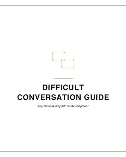 Difficult Conversation Guide
By: Shawni McDonald
A communication guide with practical conversation strategies, boundary scripts, conflict resolution techniques, and confidence-building exercises for healthy relationships.