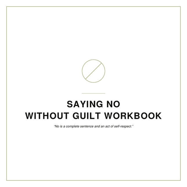 Saying No Without Guilt Workbook
By: Shawni McDonald
A confidence-building workbook teaching women how to say no respectfully, overcome guilt, establish healthy boundaries, and protect their peace.