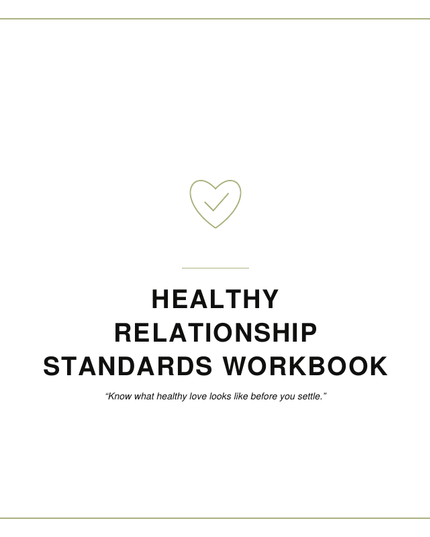 Healthy Relationship Standards Workbook
By: Shawni McDonald
A relationship workbook helping women define healthy standards, identify respectful relationships, strengthen boundaries, and confidently choose emotionally safe connections.