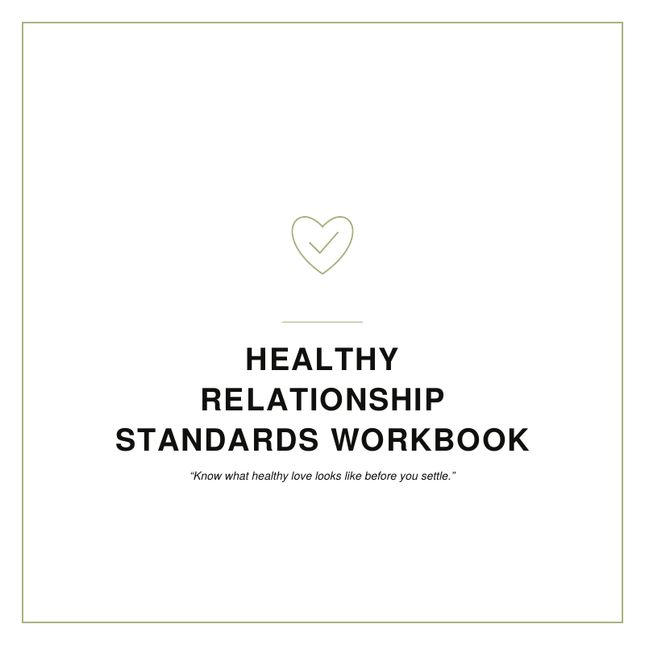 Healthy Relationship Standards Workbook
By: Shawni McDonald
A relationship workbook helping women define healthy standards, identify respectful relationships, strengthen boundaries, and confidently choose emotionally safe connections.