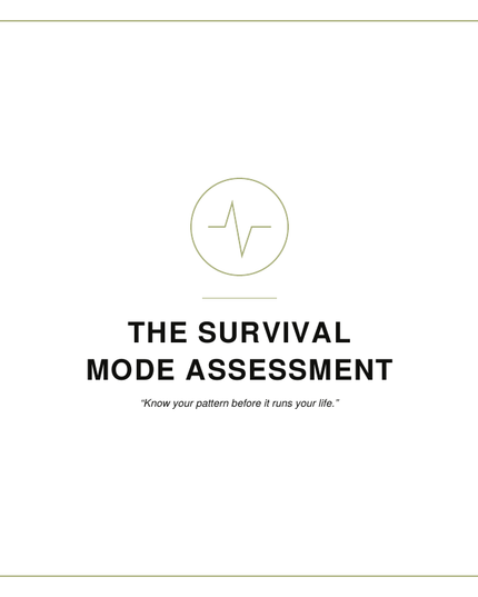 The Survival Mode Assessment
By: Shawni McDonald
A guided survival mode assessment helping women identify stress responses, emotional patterns, nervous system dysregulation, and the first steps toward healing and self-awareness.