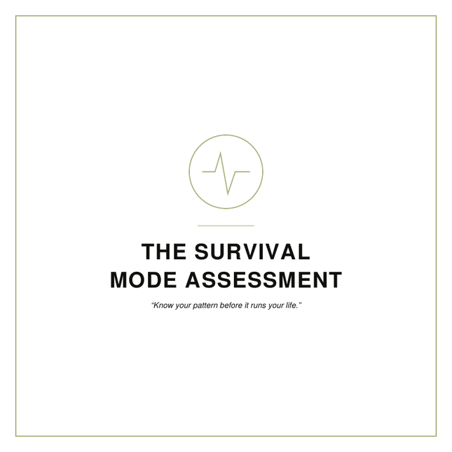 The Survival Mode Assessment
By: Shawni McDonald
A guided survival mode assessment helping women identify stress responses, emotional patterns, nervous system dysregulation, and the first steps toward healing and self-awareness.