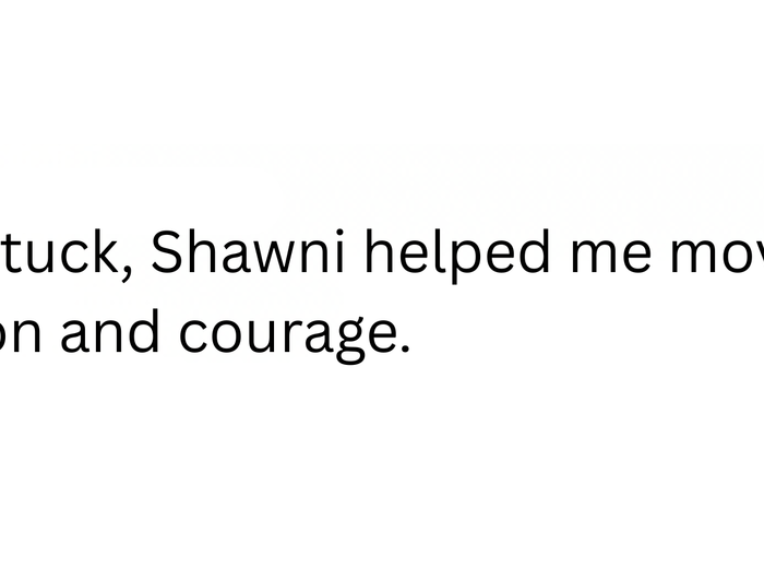 Client testimonial Positive feedback for Shawni McDonald