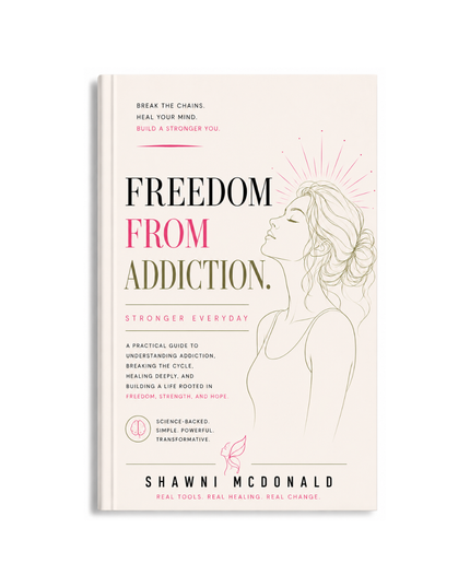 Freedom From Addiction by Shawni McDonald, CBT-based addiction recovery guide for sobriety, emotional healing, relapse prevention, resilience, and lasting recovery.