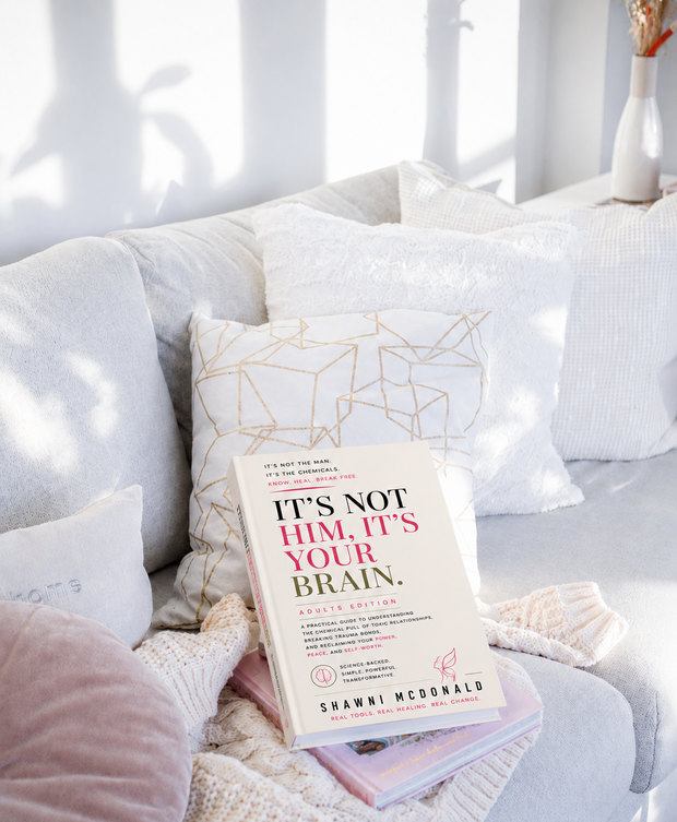 Best book to help women break toxic relationship cycles It's Not Him, It's Your Brain by Shawni McDonald