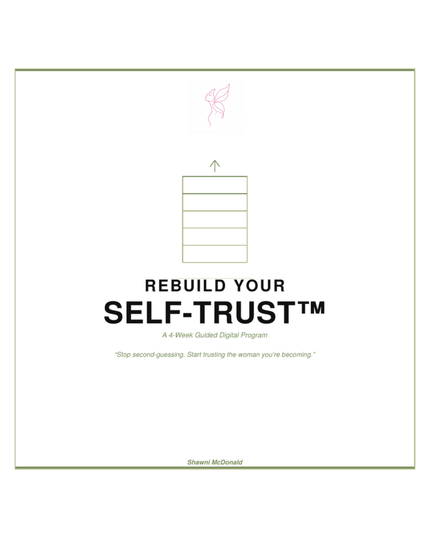 A 4-week guided digital program to stop second-guessing, reconnect with your instincts, and start trusting the woman you are becoming — one decision, one boundary, one kept promise at a time.