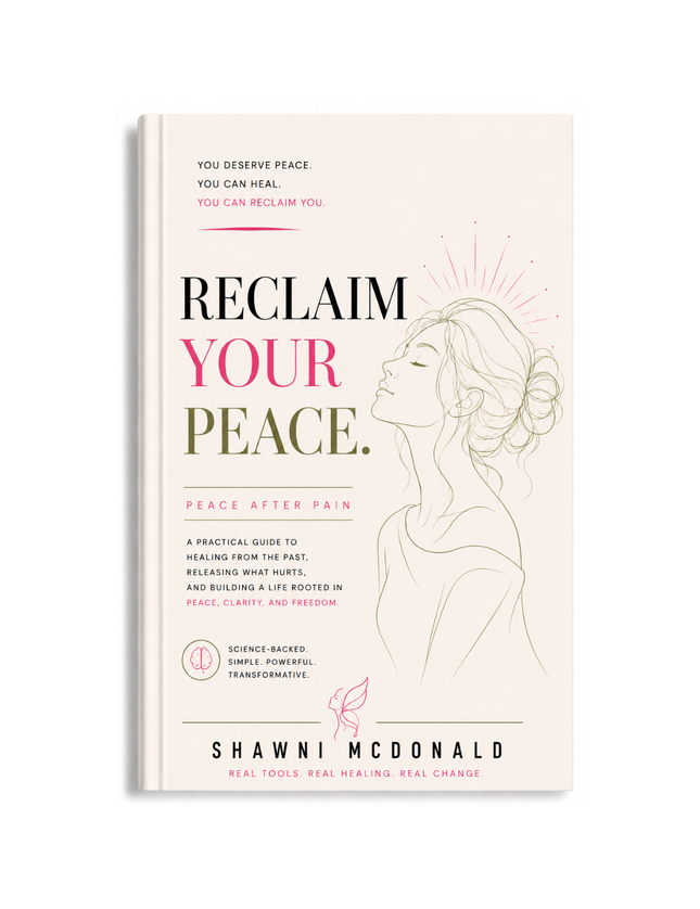 Reclaim Your Peace by Shawni McDonald, emotional healing and boundary-setting guide for self-worth, people pleasing recovery, confidence, and inner peace.